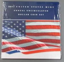 2007 SILVER UNITED STATES MINT "SEALED" ANNUAL UNCIRCULATED DOLLAR COIN SET