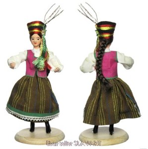 Polish Folk Costume Doll Kurpie Region Poland Ethnic