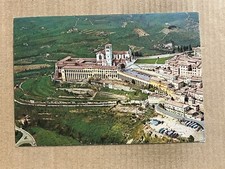 Postcard Assisi Italy Aerial View St Francis Cathedral Church Vintage PC