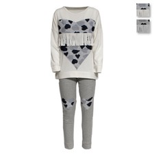 Pigiama donna Character invernale con frange Punto milano P998 T705