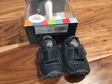 STRIDE RITE BABY BOYS SHOES LEATHER NAVY LIL SKY H L STAGE 1 SIZE 2M EEUC