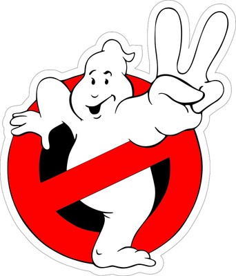 Ghostbuster 2 Movie bumper sticker, wall decor, large vinyl decal, 9"x