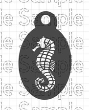 Seahorse - Face Painting STENCIL