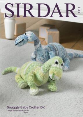 Sirdar Strickanleitung - Snuggly Baby Crofter DK, Dinosaurier 5215