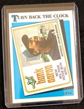 1989 Topps Hank Aaron #663 Turn Back The Clock FREE SHIPPING!!!!!!!! (read desc)