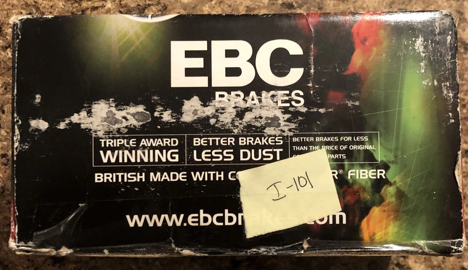 EBC 前刹车片 适用于雷克萨斯 LS400 93-94 DP31006C Redstuff 陶瓷低灰尘 OB — 第 2/4 张图片