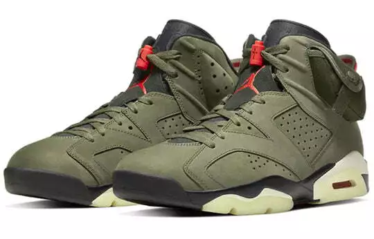 Travis Scott Nike Air Jordan 6 Retro Olive CN1084-200 Men's Travis Scott Nike Air Jordan 6 Retro Olive CN1084-200 Men's