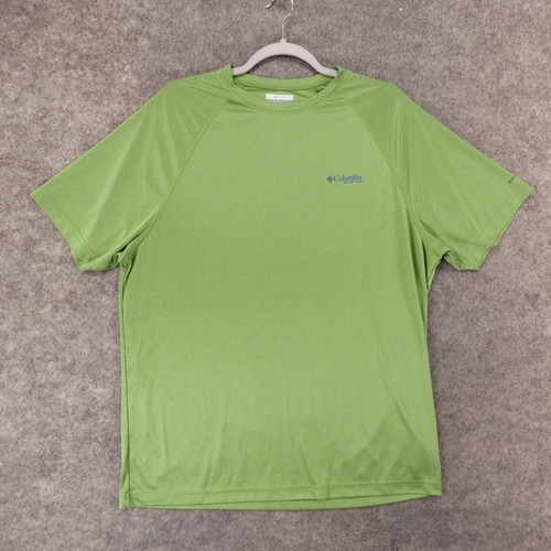 Columbia Shirt Mens Large Short Sleeve Green Tee PFG Lightweight eBay