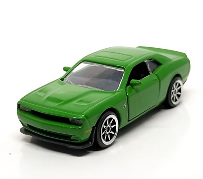 Majorette Dodge Challenger SRT Hellcat Green - 8S Wheels 1:66 (3