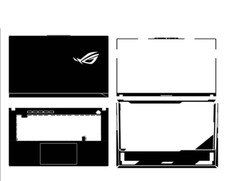 Laptop Sticker Skin Protector Guard For ASUS ROG Strix G16 2025 G614FR G614PR