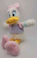 Daisy Duck Disney Parks Authentic Plush Stuffed Animal 11" Pink Bow/Purple Shirt