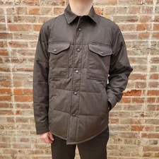 NWT Men Filson Cover Cloth Quilted Jac-shirt Cinder #20263392 (Size 2XL)
