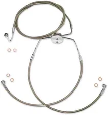 Mg XR Front Lower Brake Line Kit SS Chrome ABS 15.25in. HD Ultra Classic 09-13