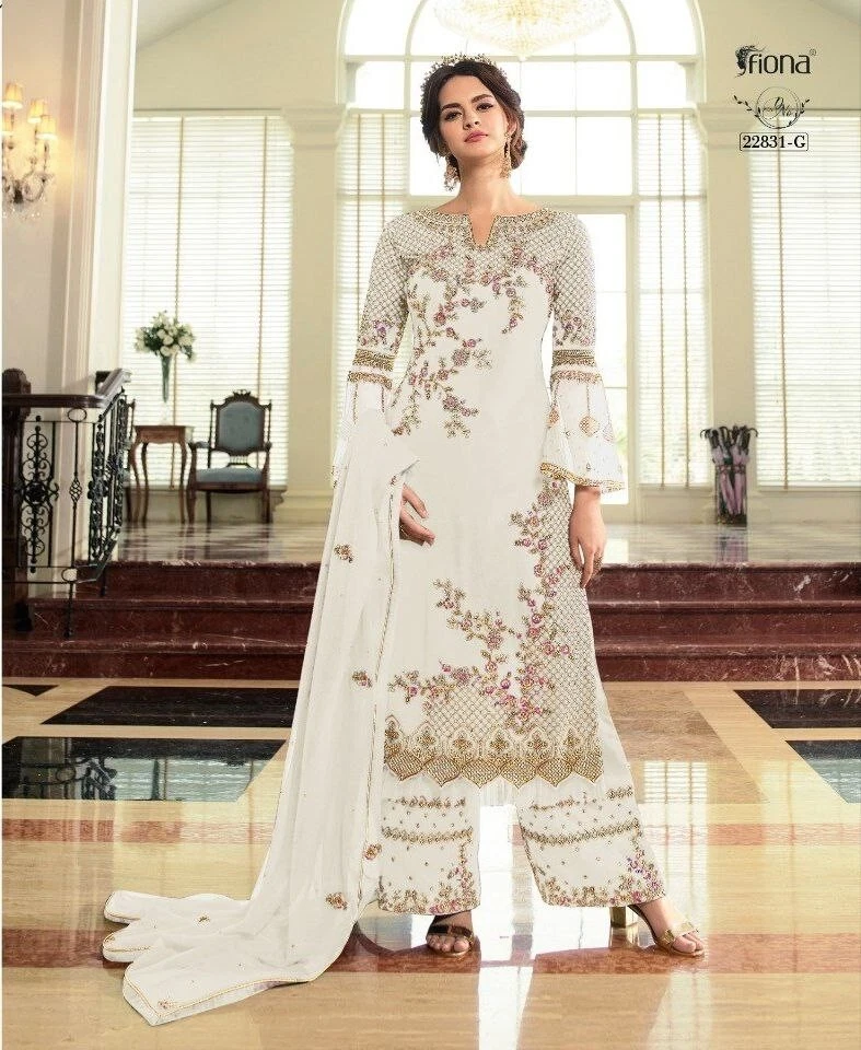 Georgette with Heavy Embroidery and Hand Work Unstitched Party Wear Pa –  krazy kolours