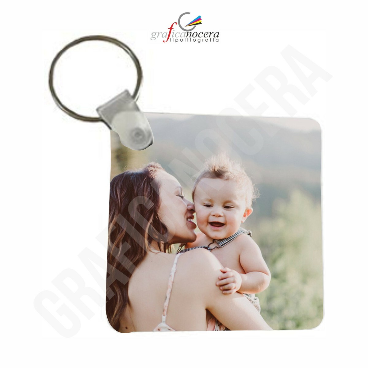 Mamma ti voglio bene-Portachiavi ciondolo bambino 1 nome personalizzato regalo per festa della mamma | – IT