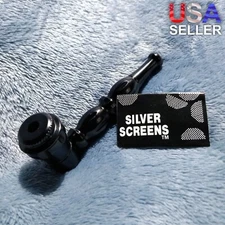 NEW Small Black Stylish Smoking Pipe Tobacco Herb Portable Metal Pocket Size