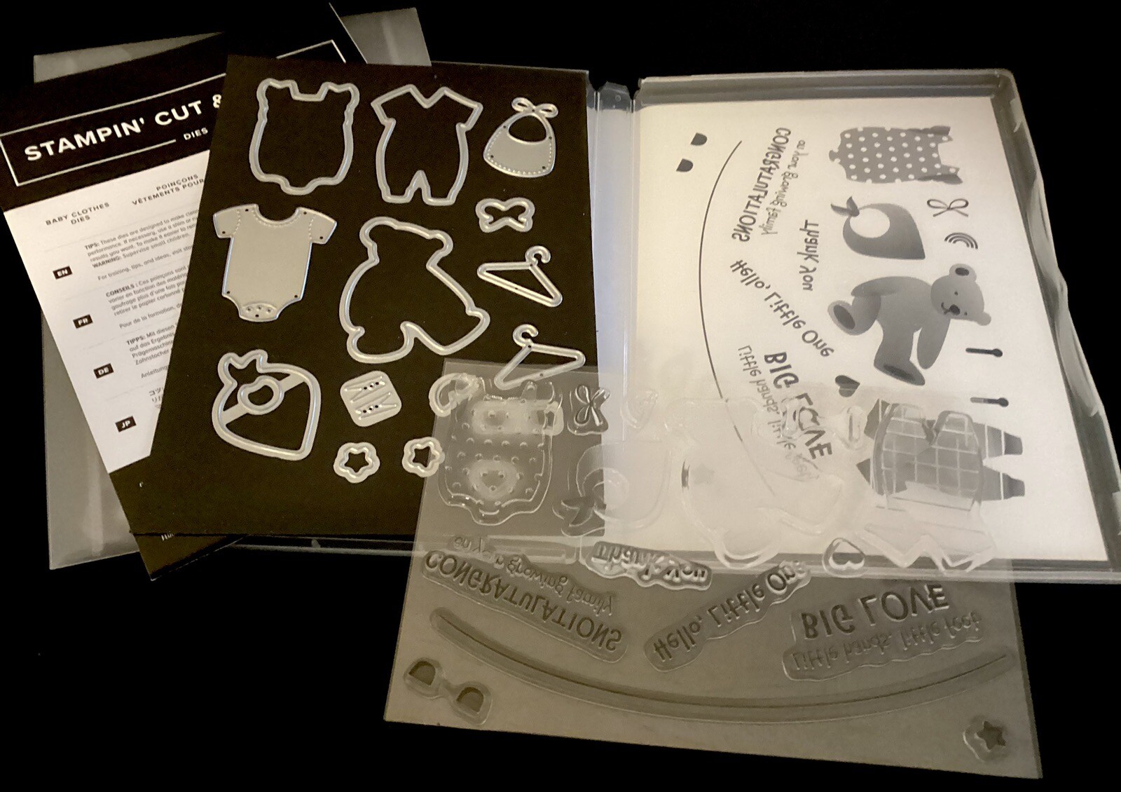 STAMPIN UP LOT BUNDLE ALL FOR BABY STAMP SET & BABY CLOTHES DIES eBay