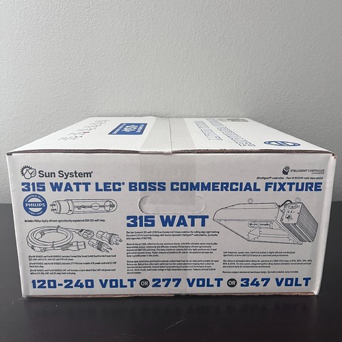 Sun System 315w LEC Boss Commercial Fixture 277V Grow Light NEW $400 MSRP READ - Picture 11 of 15