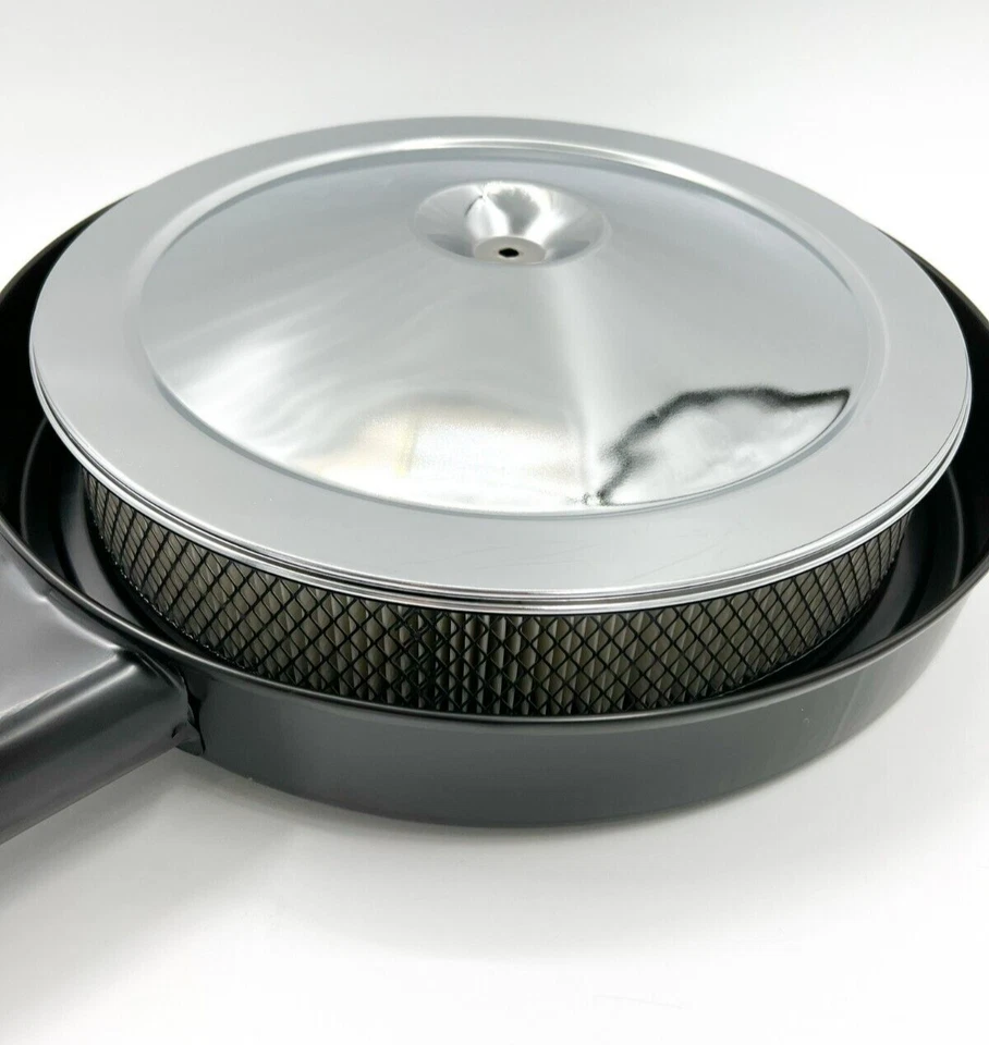 Capucha filtro de aire de inducción tapa cromada para Chevy Camaro 1967-1972 Foto 4 de 4