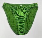Satin Bikini Panty Green L