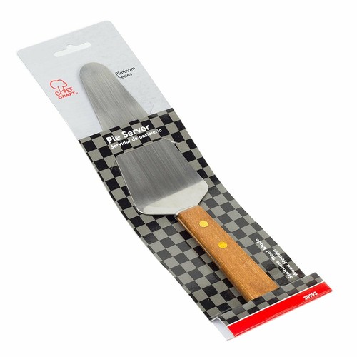 Chef Craft Stainless Steel Cake / Pie Server with Wooden Handle - Picture 2 of 2