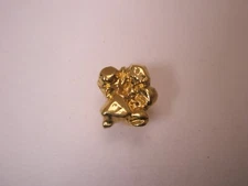 Faux Gold Nugget Vintage Tie Tack Lapel Pin p94
