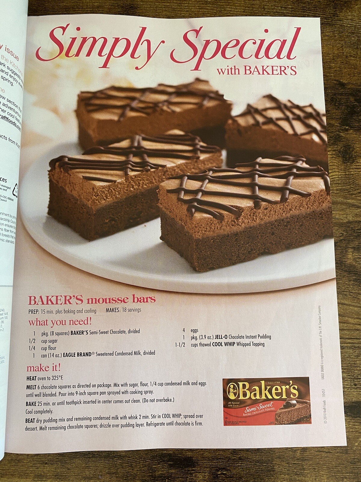 Vintage 2010 Kraft Foods Food & Family Cookbook Recipes Cook Book