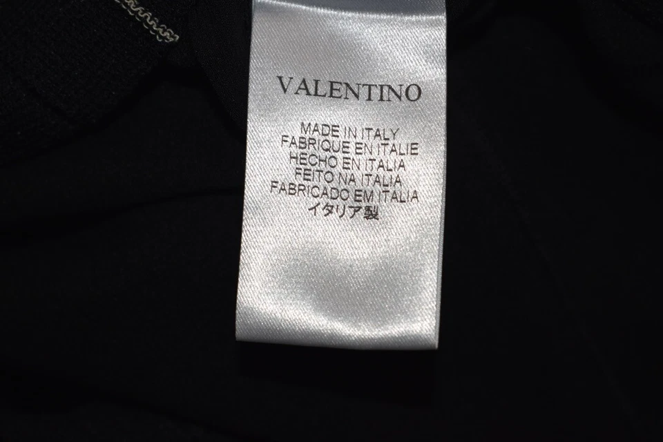 VALENTINO Black Gold Fancy Evening / Cocktail dress Size Small on Sale DL - Image 4 of 4