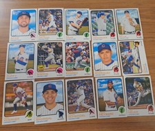 2022 Topps Heritage Chicago Cubs 15card Lot 2RCs Rivas Rodriguez Codi Heuer SP