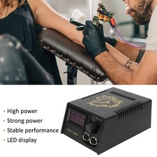 Tattoo Machine Power Supply w/LED Display Power Cord US Plug