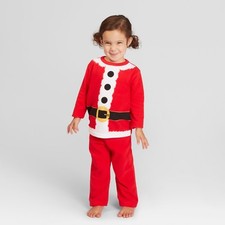 New Toddler Holiday Santa Pajama Set - Wondershop Red