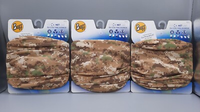 BUFF Bandana Scarf CoolNet UV+ Multifunctional Headwear Adult, 3 Pack, NEW!!