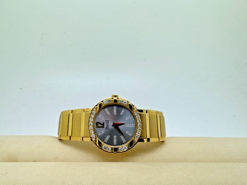 PIAGET Polo Reloj Mujer Oro 18kt Diamantes Cuarzo Caja 28mm Ref.27501 - Imagen 4 de 7