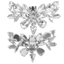 1 Pair Shoe Clips Rhinestone Shoe Charms Shoes Decorative Accessories for Girls