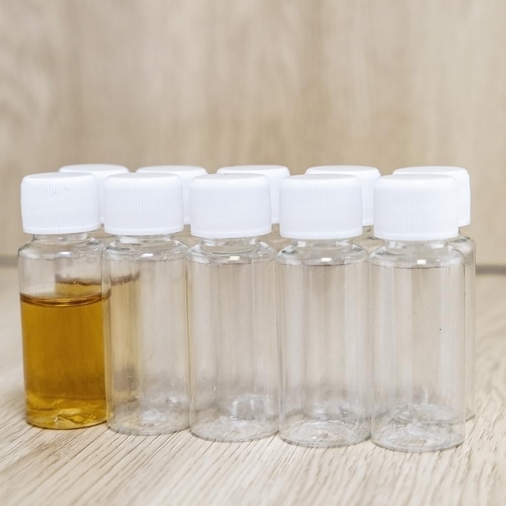 Bouteille plastique de voyage 20ml réutilisable avec couvercle - 4