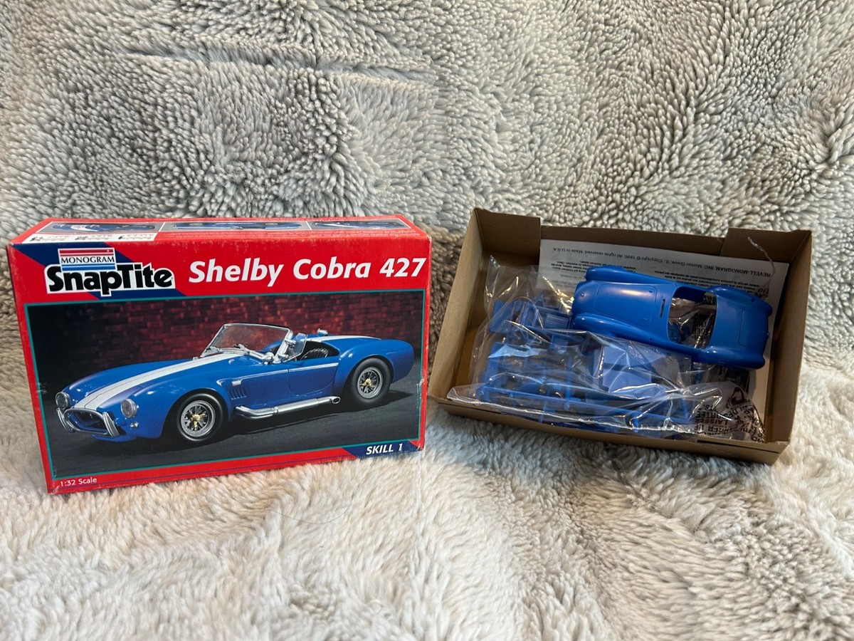 Monogram Snap-tite Shelby Cobra 427 Model Kit 1/32 - N.O.S. | eBay