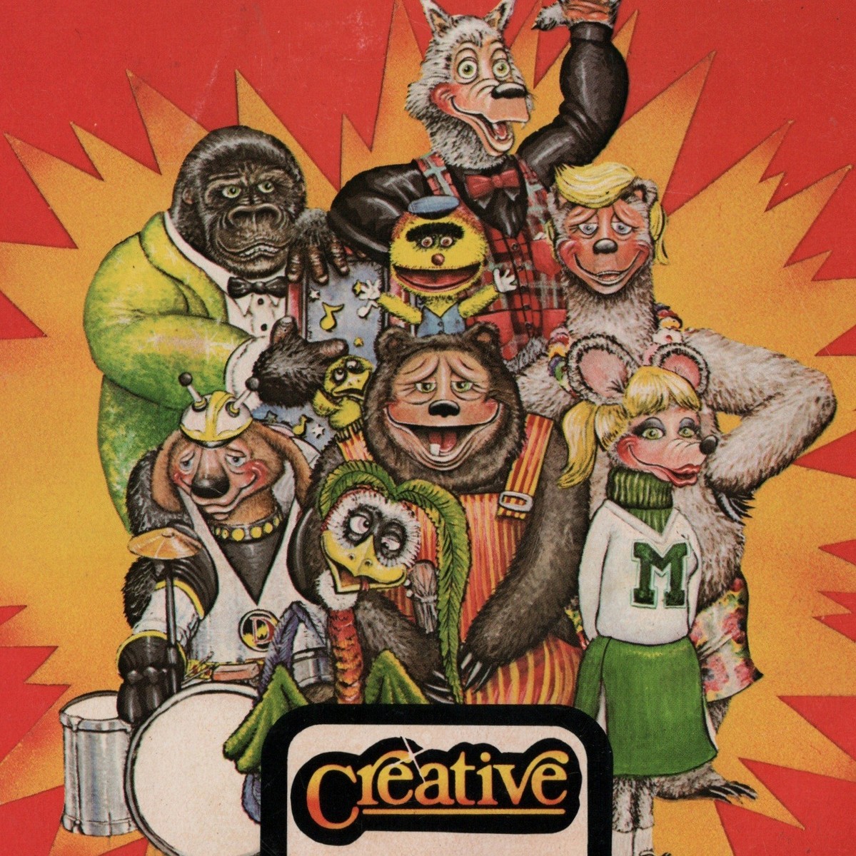 Showbiz Pizza Rock-afire Explosion 45 Vinyl Record School Days