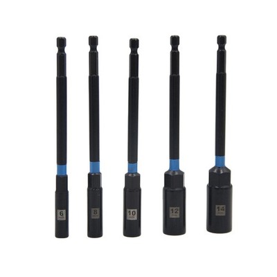150mm Steckschlüssel Verlängerungshülse Set 6mm 8mm 10mm 12mm 14mm Chrom Vana