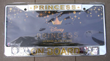 Official Disney Princess On Board Metal License Plate Frame Nip Official Disney Princess On Board Metal License Plate Frame Nip