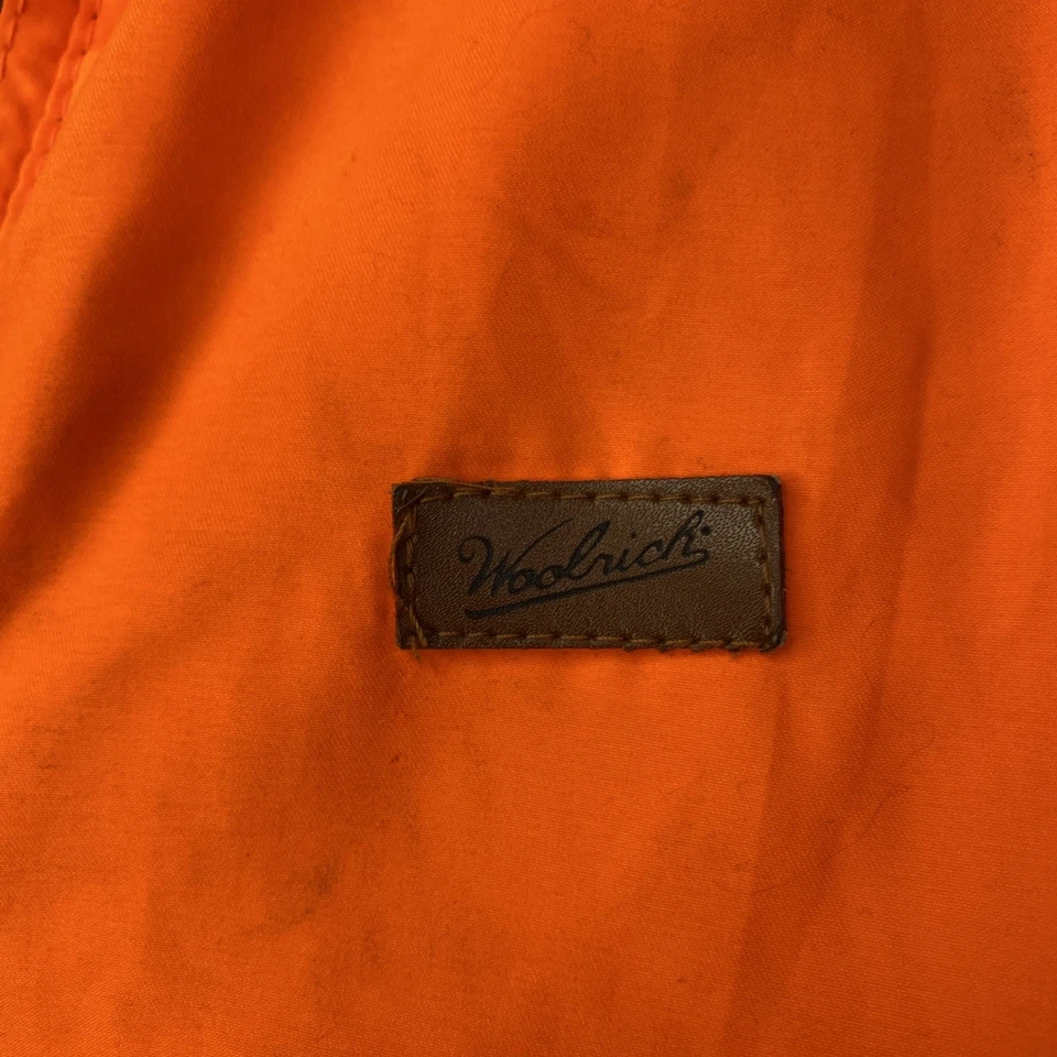 VTG Woolrich Vest Mens XL Reversible Black Blaze Orange Hunting Blind 26x28 - Image 2 of 4