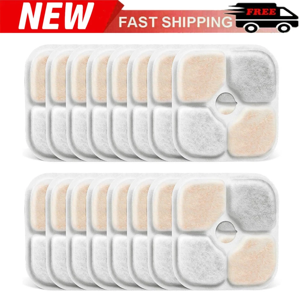 6-18x Aktivkohlefilter, Schwammfilter für Catit PIXI 43717 Wasserspender