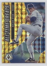 2021 Panini Mosaic All-Time Greats Reactive Yellow Prizm Nolan Ryan HOF 0p0