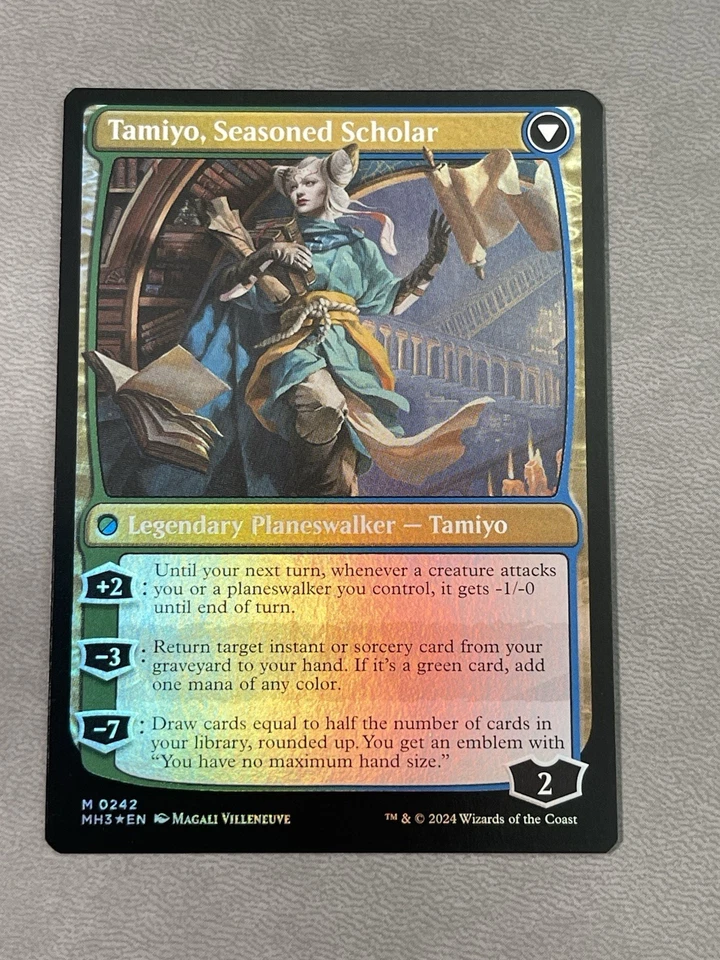 Tamiyo Inquisitive Student / Tamiyo Seasoned Scholar Foil MH3 NM ENG MTG - Image 2 of 2