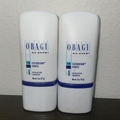 Lot of 2 Obagi Nu-Derm Exfoderm Forte 2 oz 57 g. Skin Treatment BRAND NEW SEALED