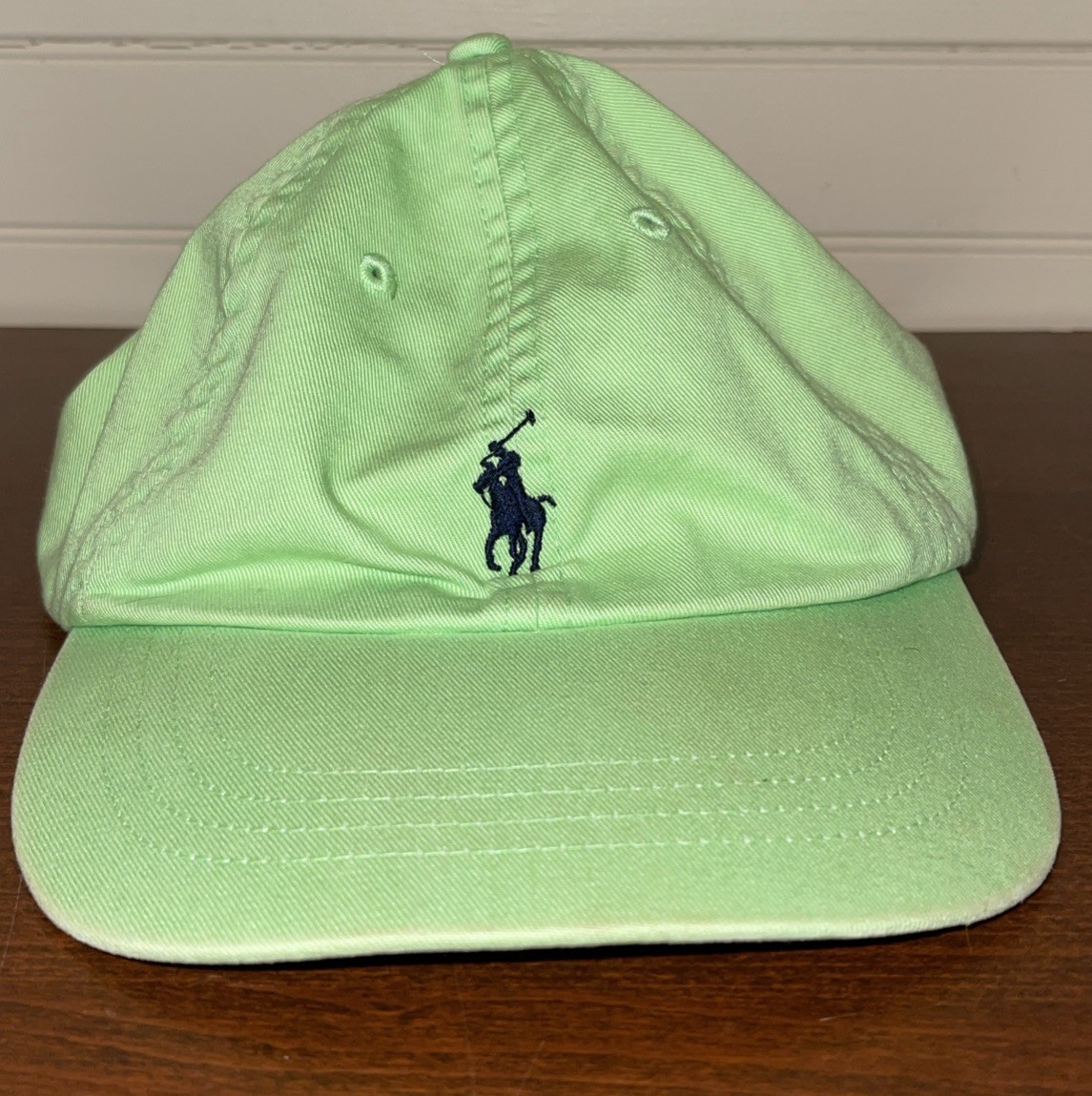 Cappello Berretto Uomo Polo Ralph Lauren Verde e Navy Pony Regolabilej Strapback Cotone