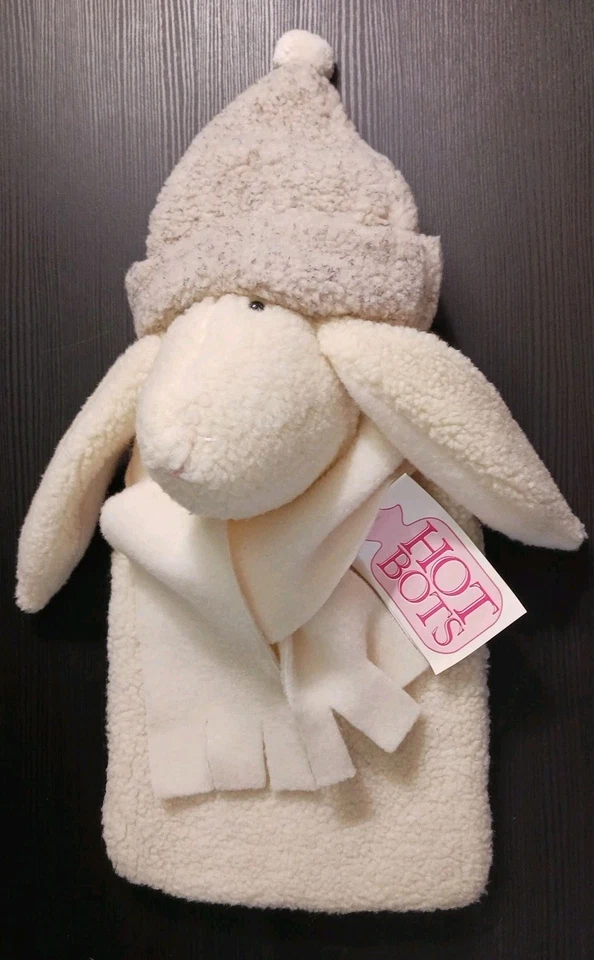  Woof and Poof Hot Bots Stuffed Lamb Hot Water Bottle with original Tags New - Image 2 of 4