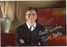 Bill Gates - Signed Photograph