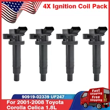 4Pack FOR Denso Ignition Coil For Toyota Matrix Corolla 1.8L OEM#90919-02239