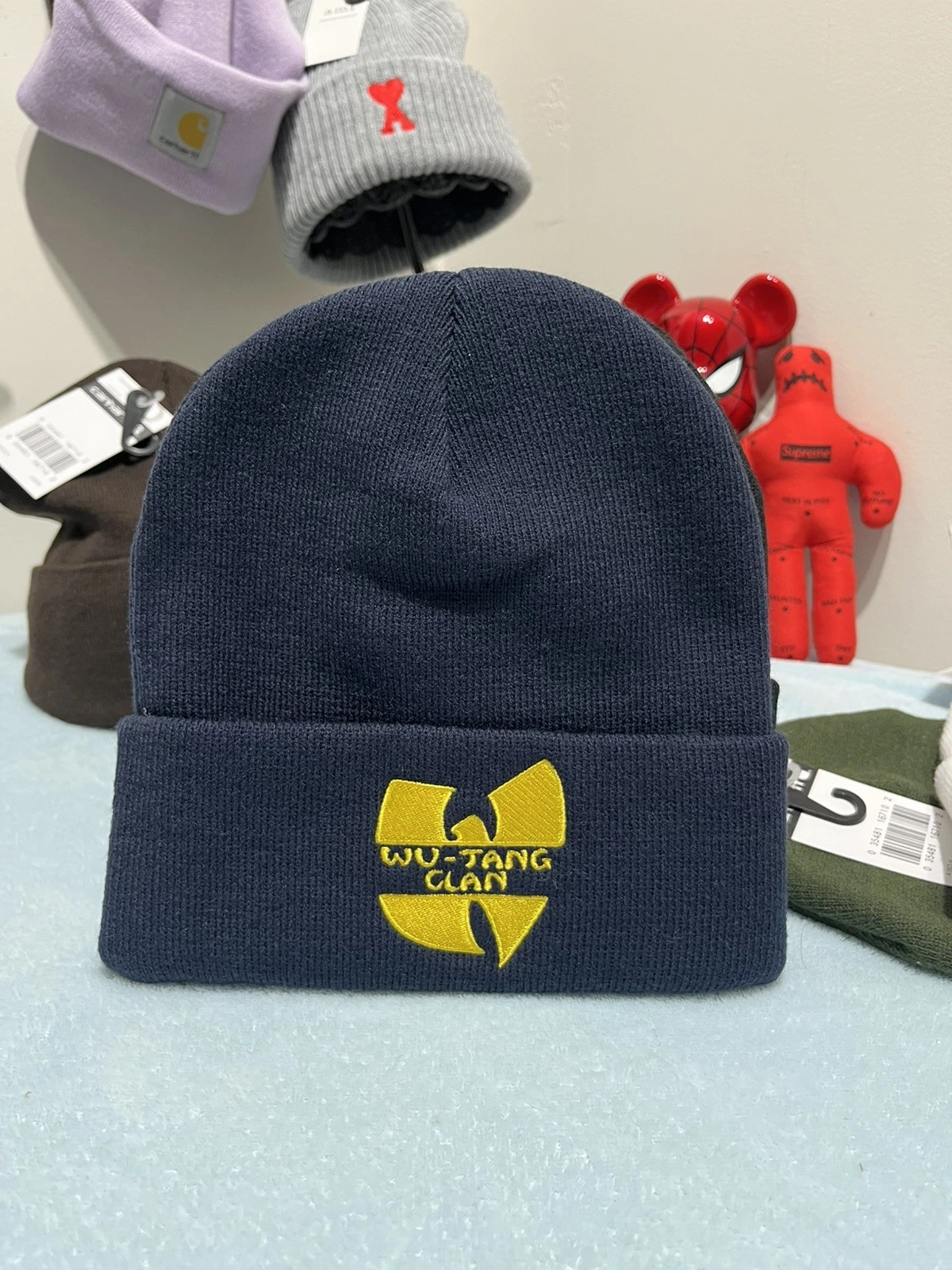 Supreme Wu-Tang Clan Beanie Navy Blue FW25 - Ships Same Day!