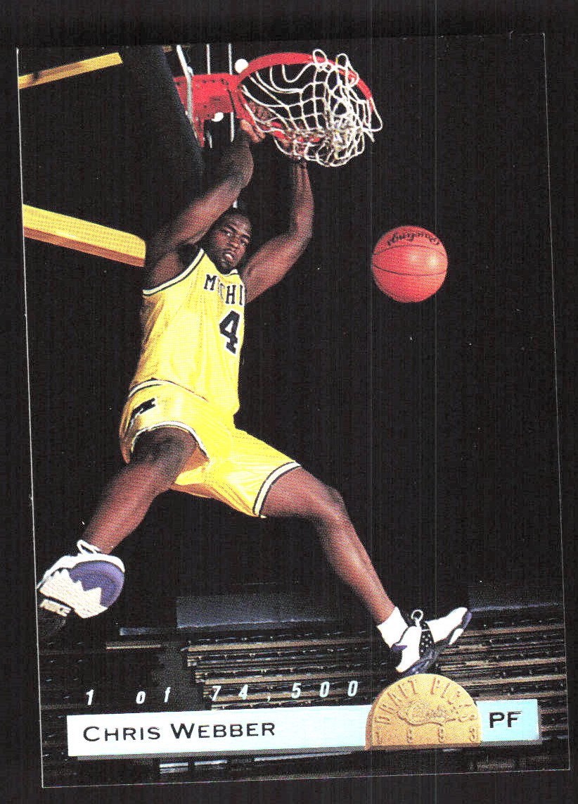 907L 1993 Classic Draft Picks #LP1 Chris Webber Limited Prints
